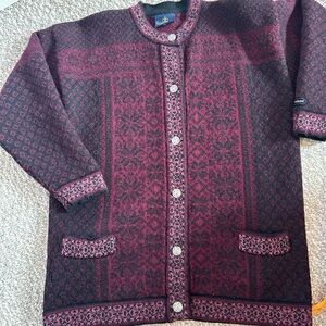 Made in Norway Pure New Wool button sweater